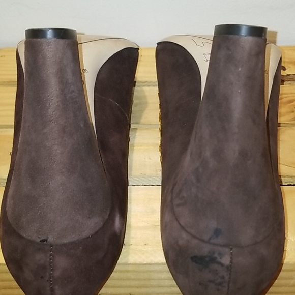 Franco Sarto Chocolate Suede Mary Jane Heel - Picture 4 of 9